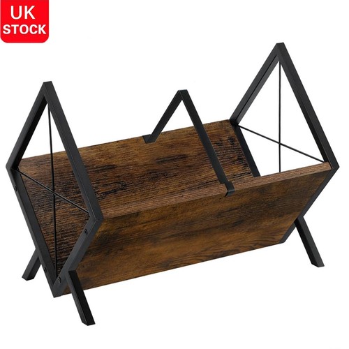 Wood record storage holder - record,