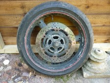 SUZUKI BANDIT 650 S SERIES front wheel,needs a new valve and brake disc,read ad!