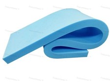 High Density Blue Foam Sheet | Extra Firm Upholstery Cushion Pads | Cut to Size