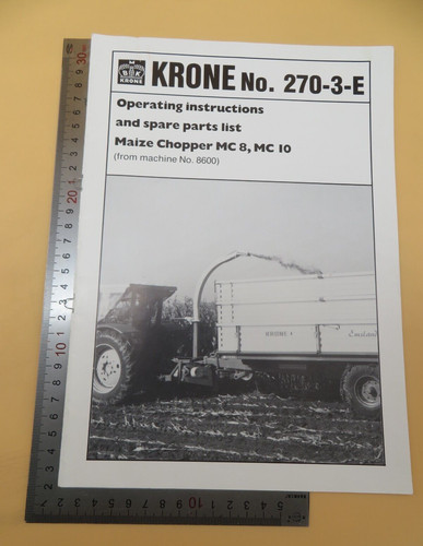 Krone 270 e operating - krone, 270-3-e