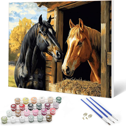 Horse paint numbers kits - horse, by