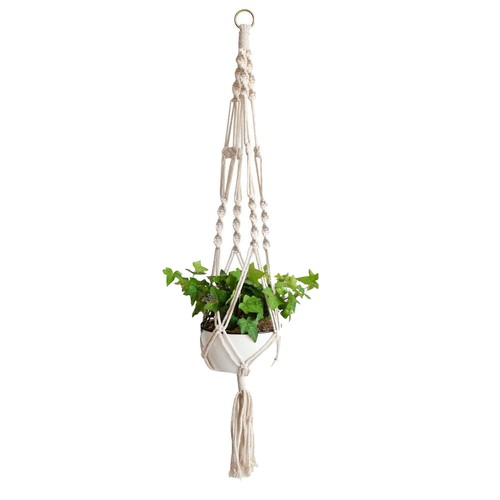 Macrame plant hanger - plant, indoor