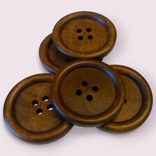 30mm Large Brown Wooden