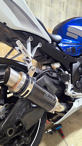 A16 moto exhaust carbon - moto,