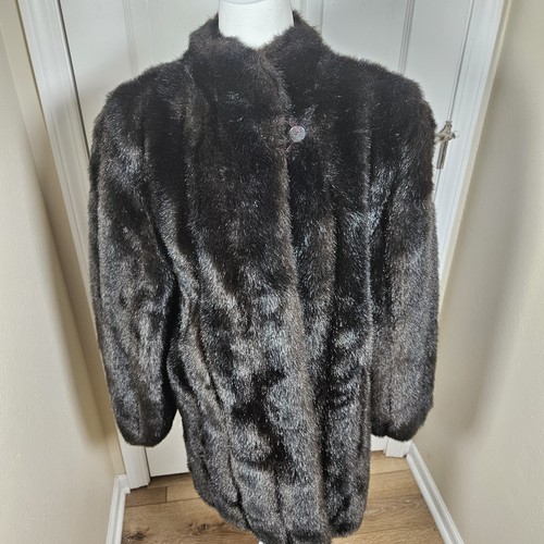 Vintage faux fur jacket - fur,