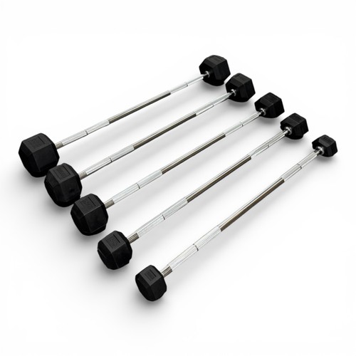 Hex rubber fixed barbell - hex,