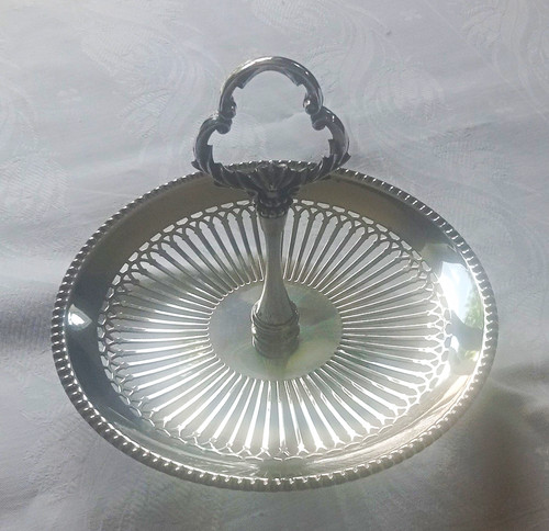 Silver plate pierced - plate, gallery