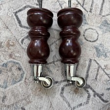 Laura Ashley Sofa Legs Feet Armchair Brass Castors Gloucester Sofa Chair X 2