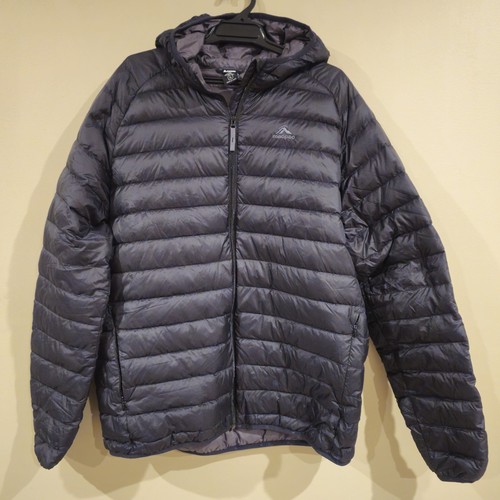 Macpac black duck down hooded - black,