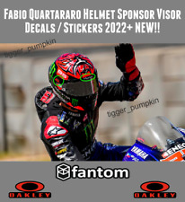 Visor Decals Stickers for Fabio Quartararo Helmet 2022+ NEW!! (3 Stickers)