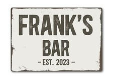 Personalised Bar Sign METAL