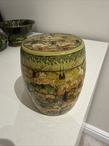 Antique kashmir paper mache - antique,