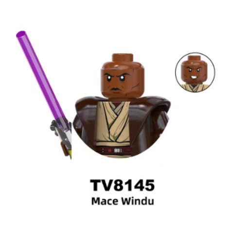 Custom lego mace - lego, windu