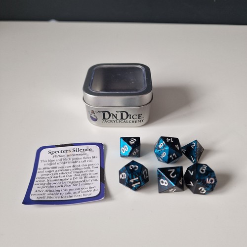 Dndice metal six dice set - dice, for
