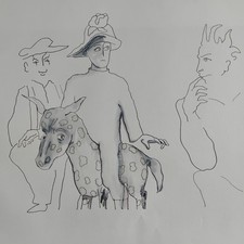Original ink watercolour - original,