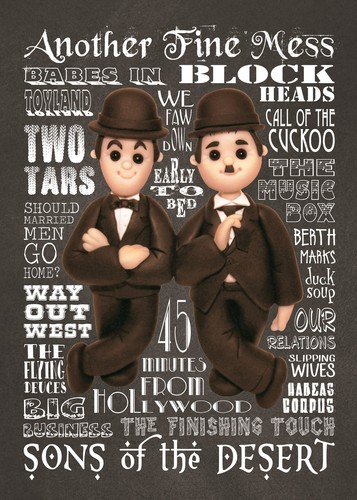 Inspired laurel hardy - by,