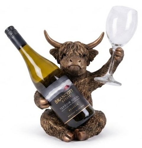 Highland cow resin wine - resin,