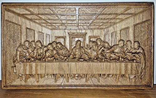 The last supper solid oak - last,