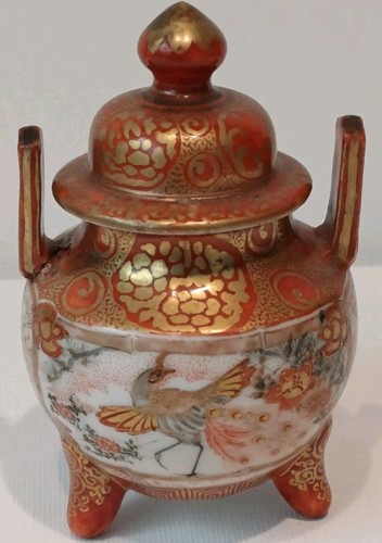 Japanese kutani porcelain koro - porcelain,