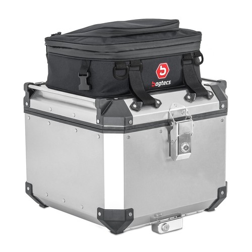 Aluminium top box lid bag - aluminium,