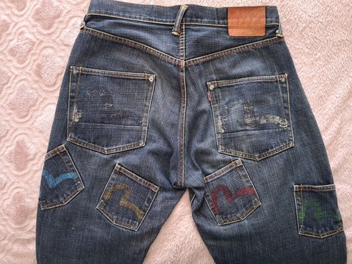 Evisu multipocket jeans - evisu, sz32