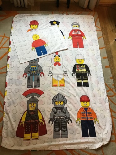 Lego minifigure single duvet - lego,