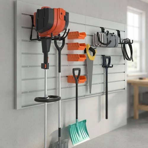 Pvc slat wall organizer - slat, 45lbs