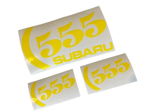 Subaru 555 stickers - stickers, x3