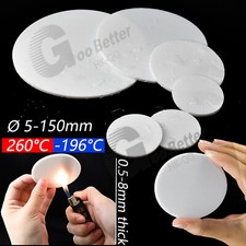 10pcs Plastic PTFE Solid Discs Flat Round Pad Sealed Cushioning Diameter 5-150mm