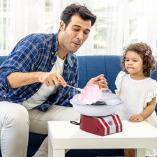 Professional Cotton Floss Machine Candy Maker Making Electric Sugar Red