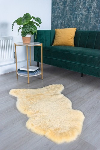 Sheepskin rugs natural single - rugs,