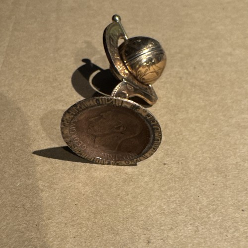 Vintage penny globe - globe, ornament