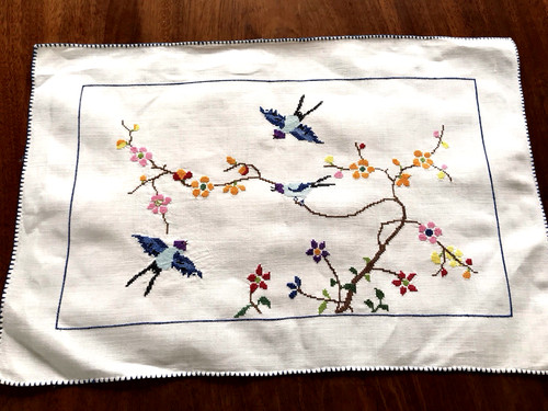 Vintage hand embroidered - vintage,