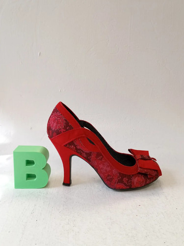 Ruby shoo womens - red, floral