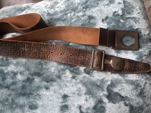 Vintage leather scout belt - vintage,