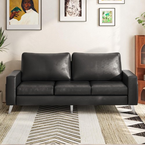 Seat sofa couch faux leather - sofa,