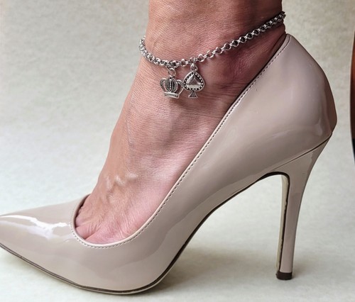 Queen spades anklet - queen, of