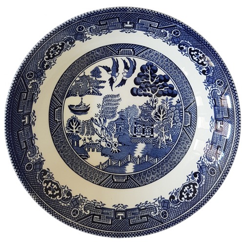 Churchill china blue willow - china,