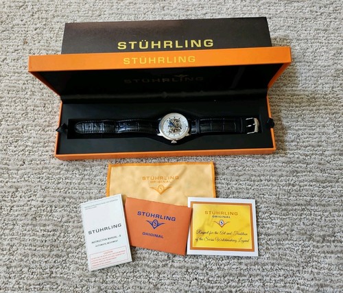 Stuhrling 90090 leather - stuhrling, st-90090