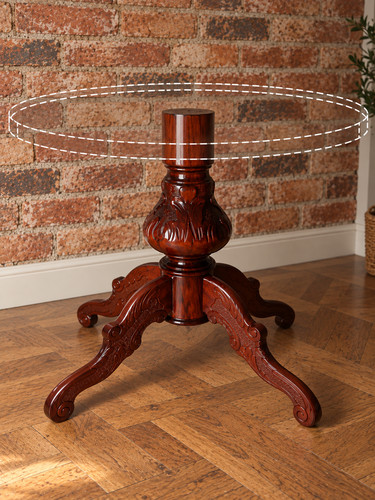 Dining table pedestal base - dining,