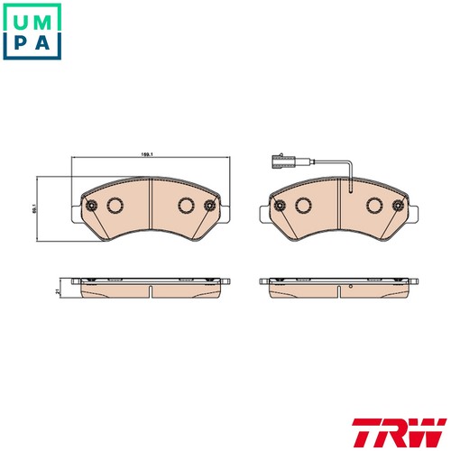 Brake pad set disc - pad,