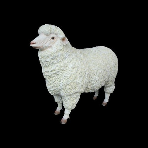 Merino sheep statue farmyard - merino,