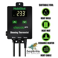 HabiStat Pro Dimming Thermostat with LCD Display | For Light Emitting Heat Bulbs