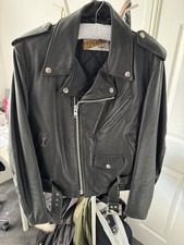 Original Schott Perfecto 618 Black Leather Jacket Size 38 In excellent condition