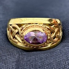 Vintage Clogau Amethyst Ring