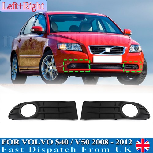 Front bumper fog light grille - front,