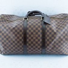 Louis Vuitton Keepall 55 Bandouliere Damier Ebene Canvas - Entrupy Authenticated