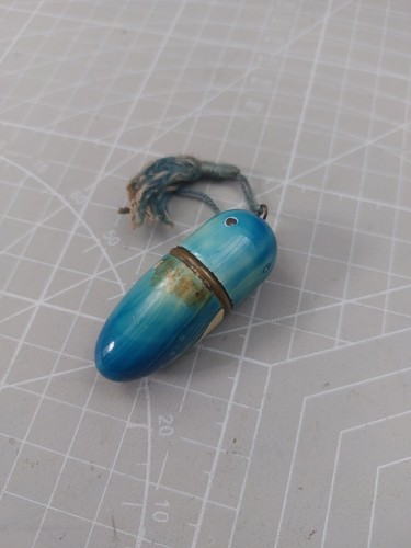 Vintage blue bullet sewing - blue,
