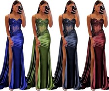 Satin Prom Dresses Long Ball