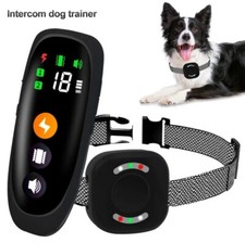 Dog Pet Training Collar Rechargeable Waterproof Electric Shock Anti Bark R800m